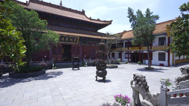 武汉武昌区宝通寺景点实拍视频