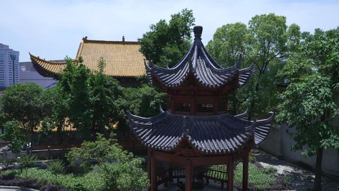 武汉武昌区宝通寺景点实拍视频