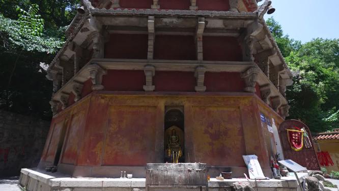 武汉武昌区宝通寺景点实拍视频