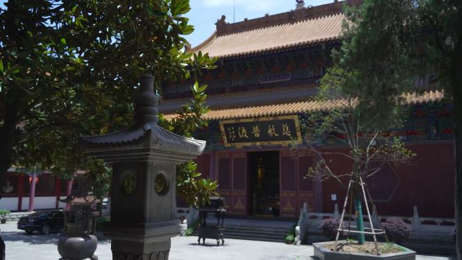 武汉武昌区宝通寺景点实拍视频