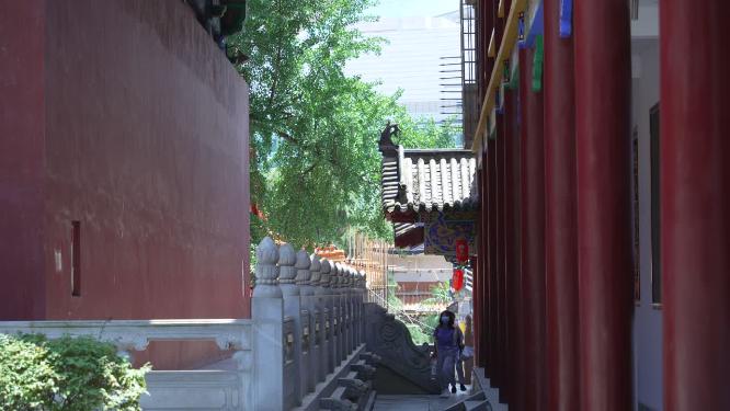 武汉武昌区宝通寺景点实拍视频