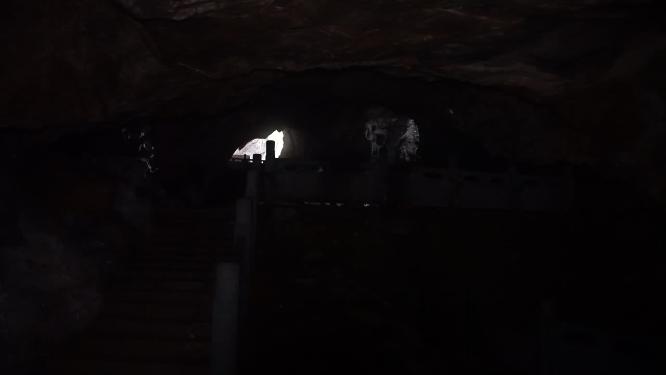 杭州玉皇山景区紫云洞洞窟实拍视频