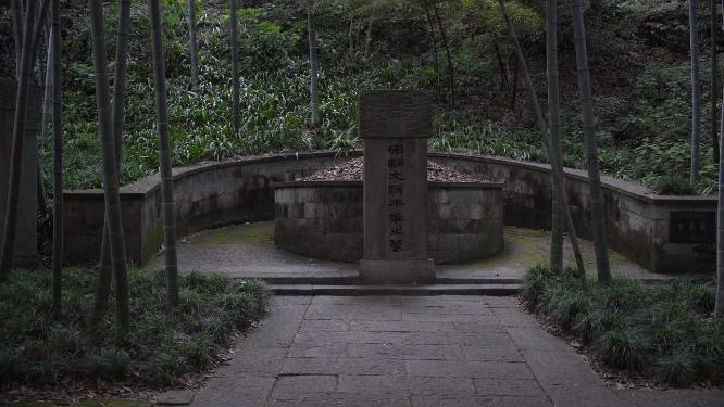 杭州西湖宝石山牛皋墓实拍视频
