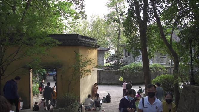 杭州西湖宝石山智果寺旧址实拍视频