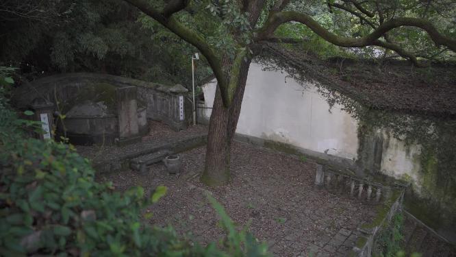 杭州西湖宝石山陈文龙墓实拍视频