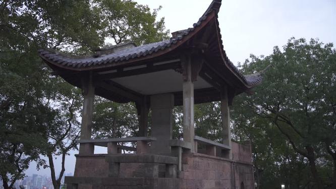 杭州西湖宝石山初阳台实拍视频