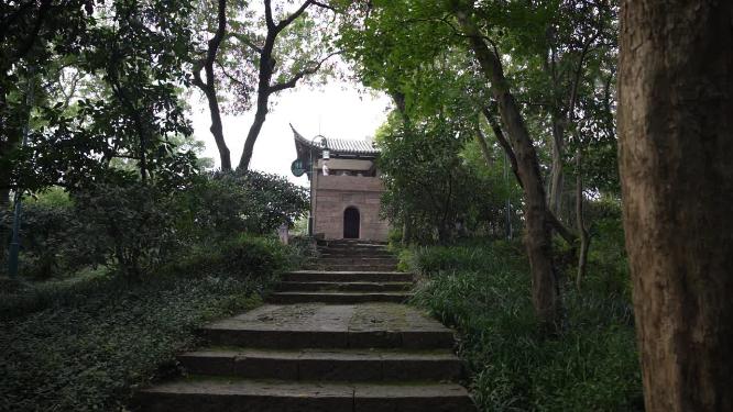 杭州西湖宝石山初阳台实拍视频