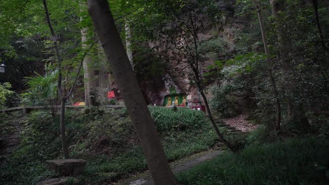 杭州西湖宝石山佛石岩实拍视频