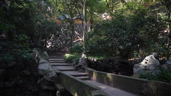 杭州西湖宝石山抱朴道院实拍视频