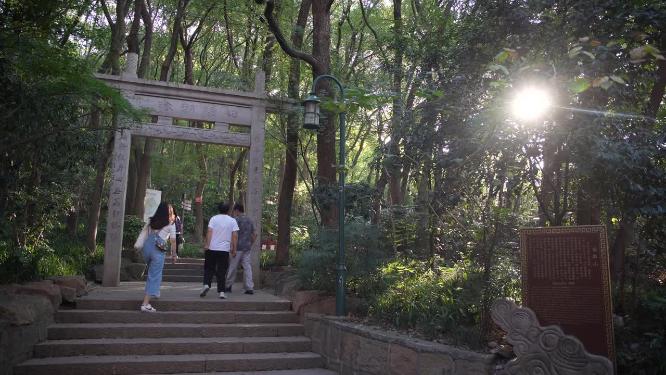 杭州西湖宝石山风景实拍视频