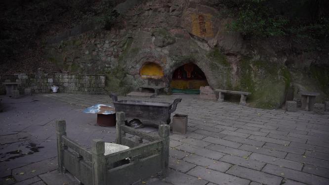 杭州西湖宝石山栖霞洞实拍视频