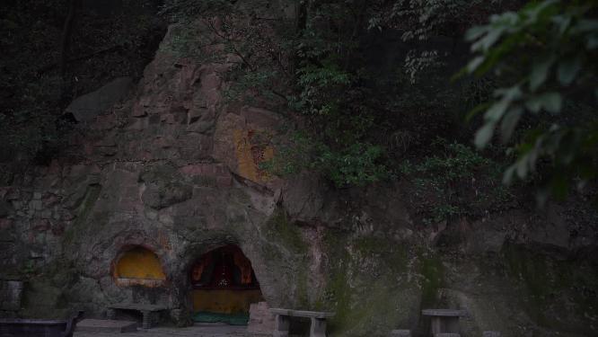 杭州西湖宝石山栖霞洞实拍视频