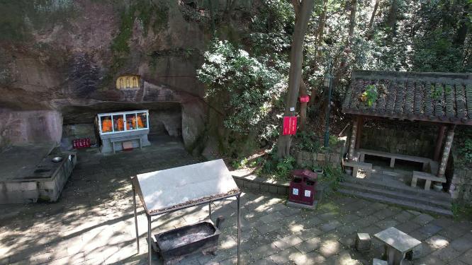 杭州西湖宝石山银鼓洞实拍视频