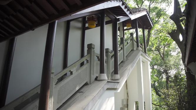 杭州凤凰山景区万松书院景点实拍视频