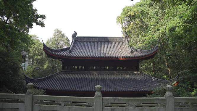 杭州凤凰山景区万松书院景点实拍视频