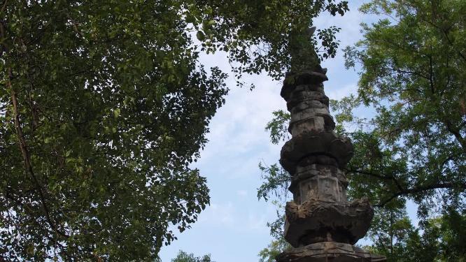 杭州凤凰山古梵天寺经幢实拍视频
