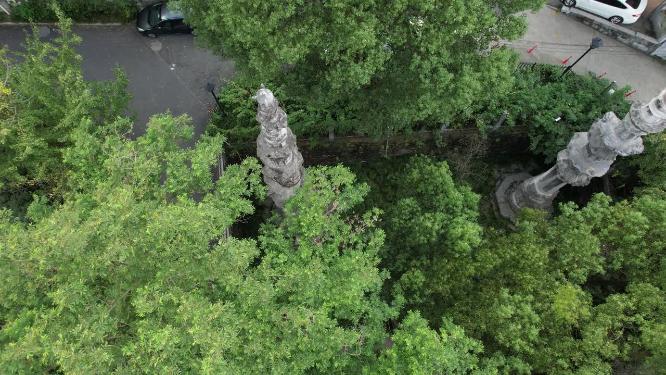 杭州凤凰山古梵天寺经幢实拍视频
