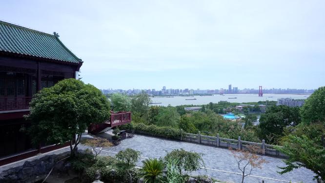 武汉汉阳区龟山风景区实拍视频
