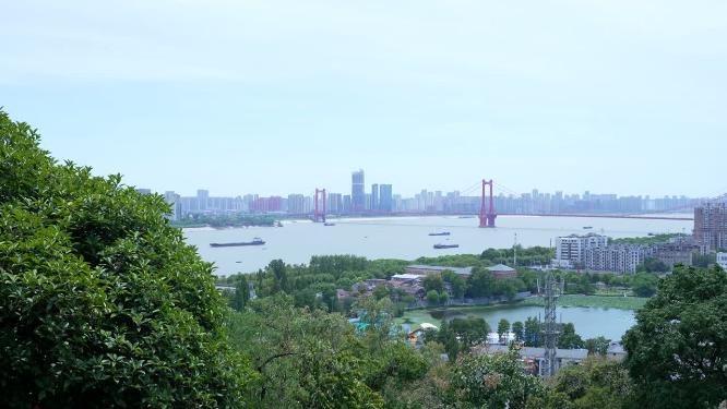 武汉汉阳区龟山风景区实拍视频