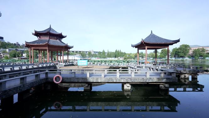 武汉汉阳区莲花湖公园实拍视频