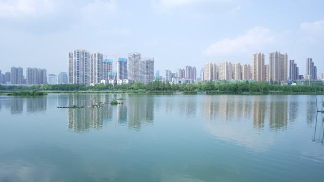 武汉汉阳区墨水湖公园实拍视频