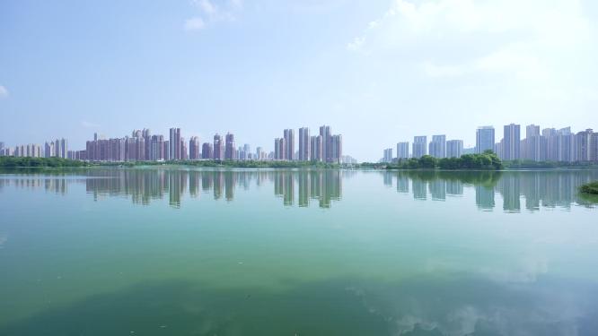 武汉汉阳区墨水湖公园实拍视频