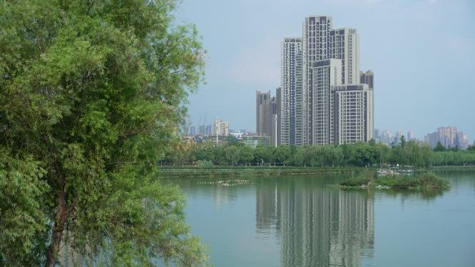 武汉汉阳区墨水湖公园实拍视频