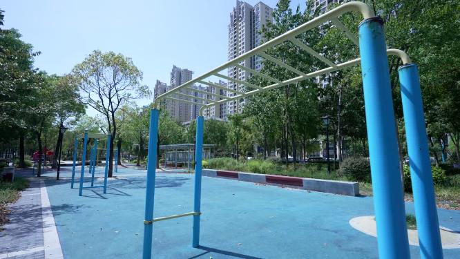 武汉洪山区杨春湖公园风景实拍视频