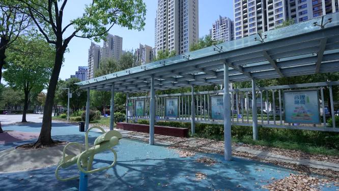 武汉洪山区杨春湖公园风景实拍视频