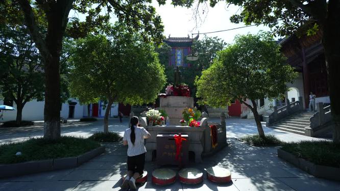 武汉汉阳区归元禅寺景点实拍视频