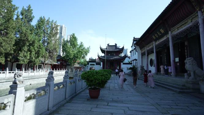 武汉汉阳区归元禅寺景点实拍视频