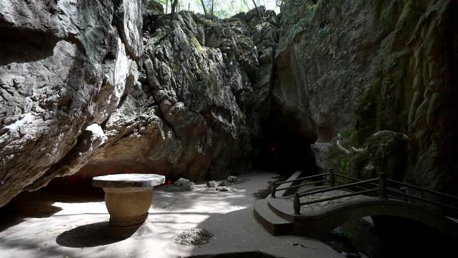 武汉江夏区白云洞景区实拍视频