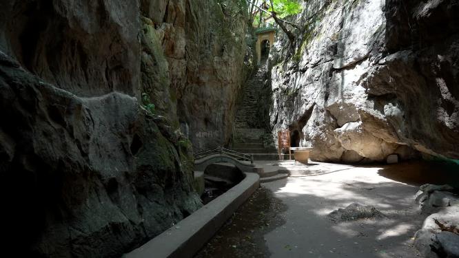 武汉江夏区白云洞景区实拍视频