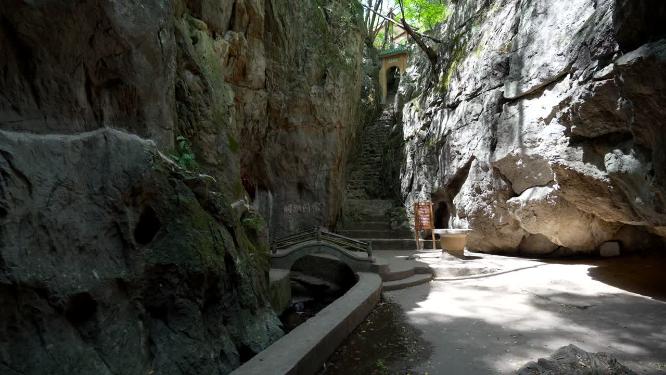 武汉江夏区白云洞景区实拍视频