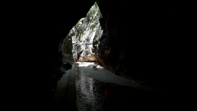 武汉江夏区白云洞景区实拍视频
