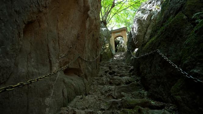 武汉江夏区白云洞景区实拍视频