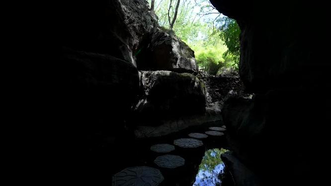 武汉江夏区白云洞景区实拍视频
