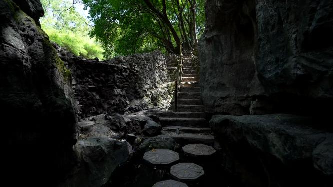 武汉江夏区白云洞景区实拍视频