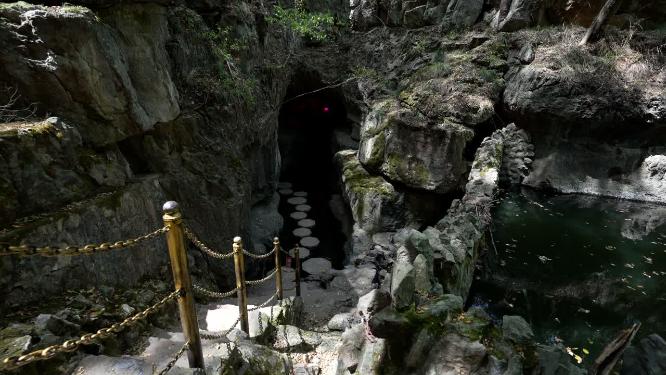 武汉江夏区白云洞景区实拍视频