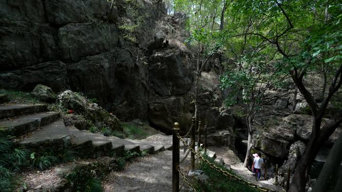 武汉江夏区白云洞景区实拍视频