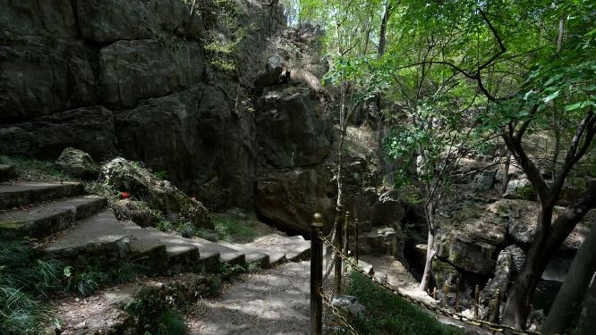 武汉江夏区白云洞景区实拍视频