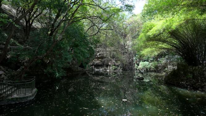 武汉江夏区白云洞景区实拍视频