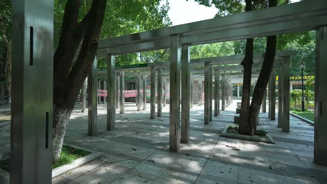 武汉江岸区解放公园实拍视频