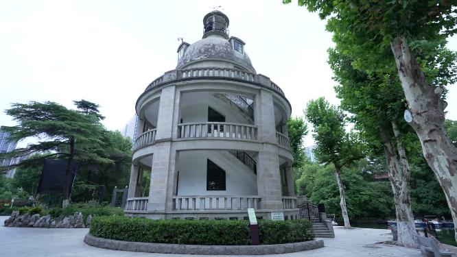 武汉江岸区中山公园实拍视频