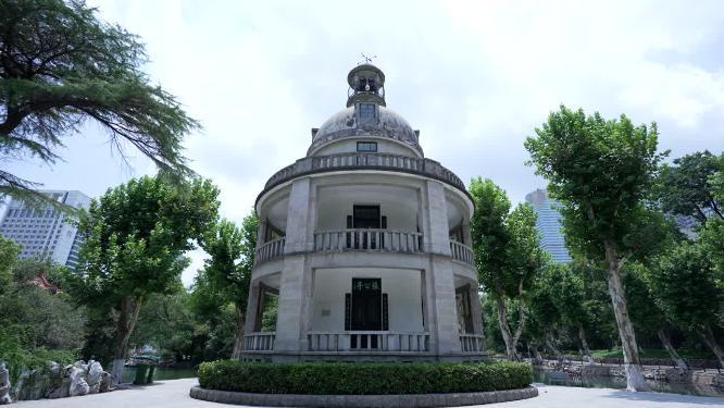 武汉江岸区中山公园实拍视频
