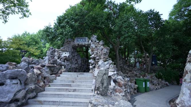 武汉江岸区中山公园实拍视频