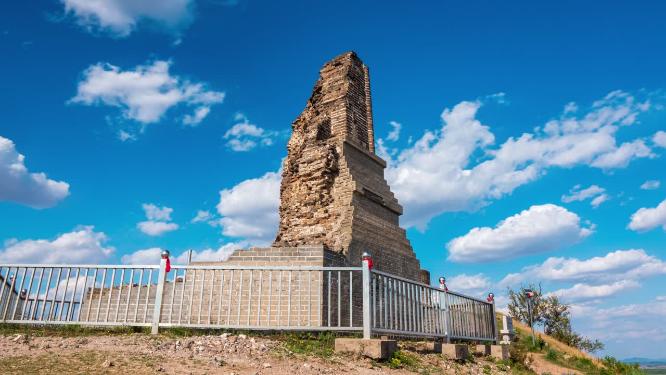 辽宁沈阳沈北新区七星山辽代古塔延时摄影