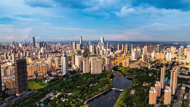 辽宁沈阳城市风景航拍