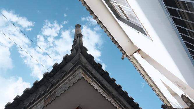 云屋檐南大理传统建筑翘脚