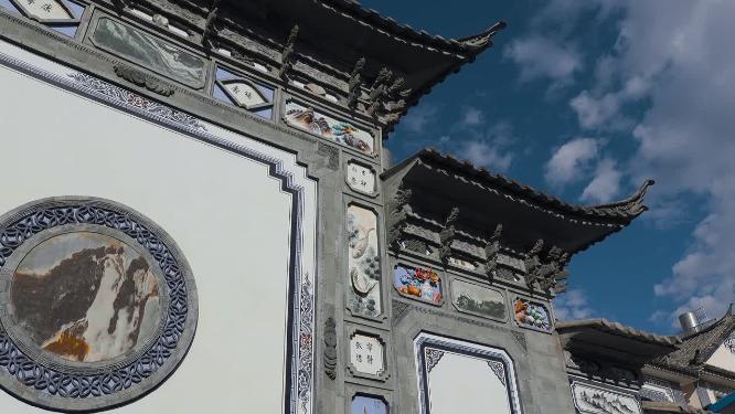 4k传统建筑特色牌坊
